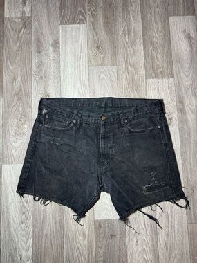 Denim & Supply Ralph Lauren Woman’s Distressed Black Cutt Off
 Shorts 40
